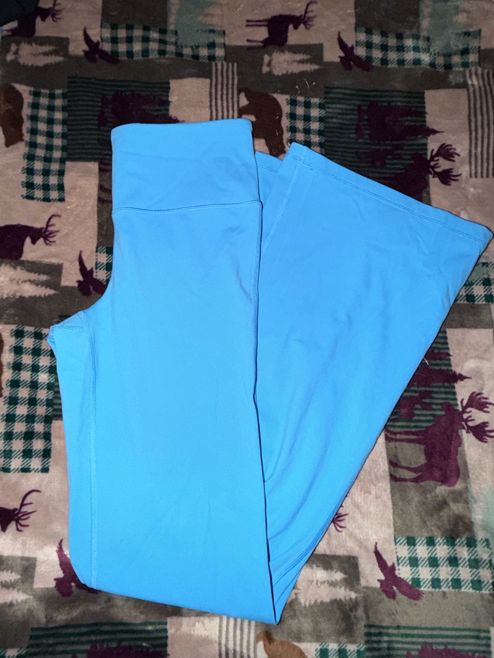 Light Blue Womens Active Leggings